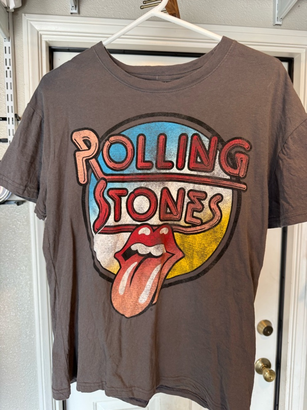 The Rolling Stones T-Shirt Grey Size Medium M 2022 Rock Band Shirt RN# 102050